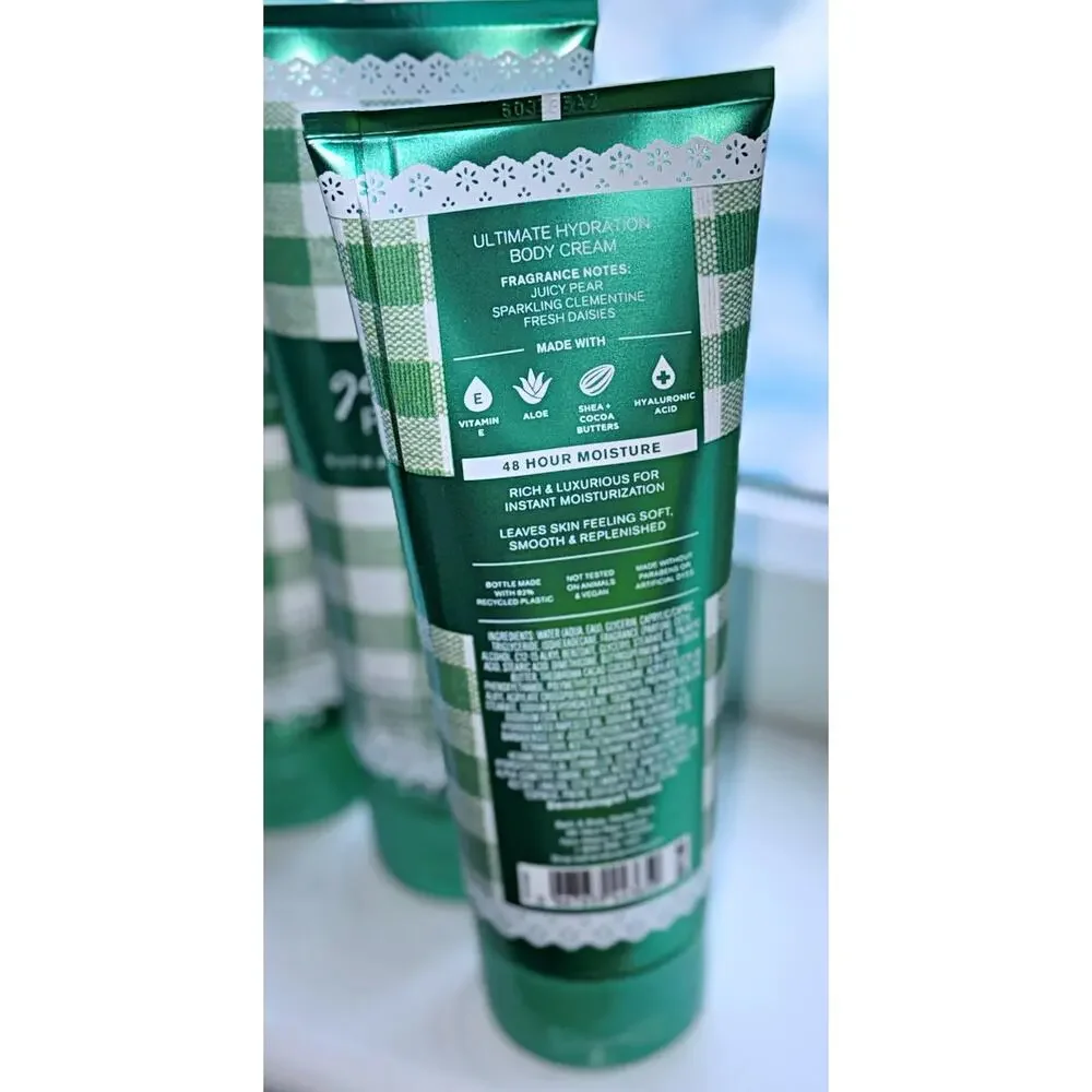 Bath & Body Works Gingham Fresh 8 oz Ultimate Hydration Body Cream x3
